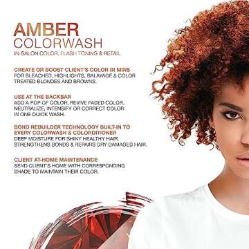 Celeb Luxury, Professional Semi-Permanent Hair Color Depositing Shampoo, Gem Lites Amber Colorwash, ...