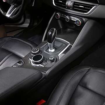 Carbon Fiber Gear Shift Trim for Alfa Romeo Giulia 2017-2019