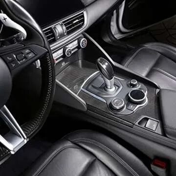 Carbon Fiber Gear Shift Trim for Alfa Romeo Giulia 2017-2019