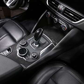 Carbon Fiber Gear Shift Trim for Alfa Romeo Giulia 2017-2019