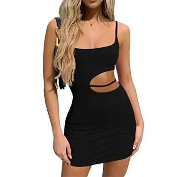 Textile Bears Spaghetti Strap Mini Dress for Night Out