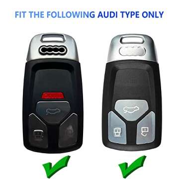 Premium Audi Key Fob Cover for A4 Q5 TT A6 SQ5 R8 - Stylish Protection