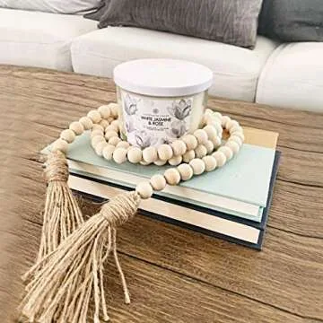 400pcs 16mm Wood Beads Natural Unfinished Round Wooden Loose Beads Wood Spacer Beads for Craft Making Decorations and DIY Crafts