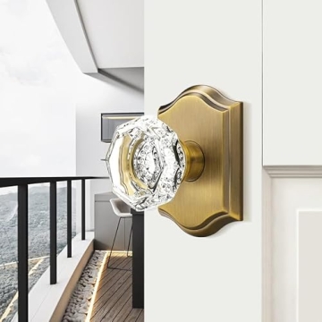 Orger Antique Bronze Passage Door Knob for Hallways