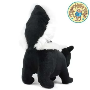 TigerHart Seymour The Skunk - 8 Inch Long (Tail Measurement not Included) Stuffed Animal Plush