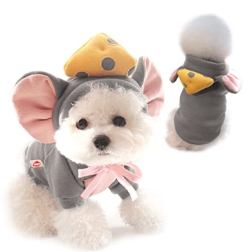 Adorable Pet Clothes Dogs Hoodie Sweatshirt - Cute Animal Shape Cold Weather Costume for Small Mediu...