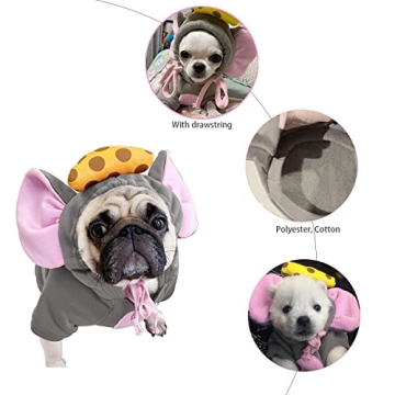 Cute Pet Clothes Hoodie Sweatshirt for Small Dogs and Cats
