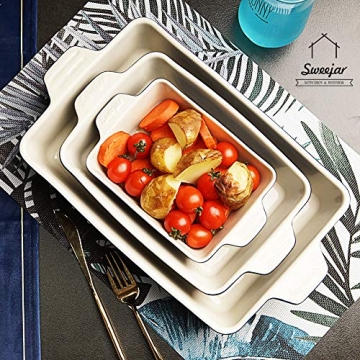 Sweejar Ceramic Bakeware Set for Stylish Cooking
