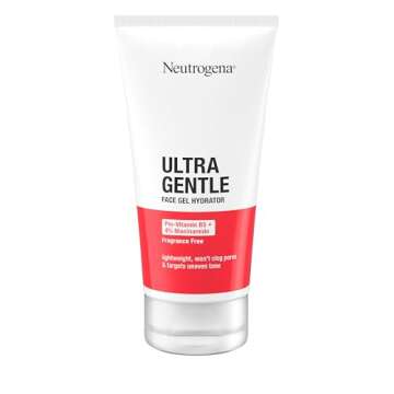 Neutrogena Ultra Gentle Face Gel Hydrator with Pro-Vitamin B5 & 4% Niacinamide Designed for Acne-Pro...