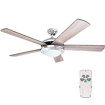 HYATECH 52 Inch Modern Ceiling Fan with Light Remote