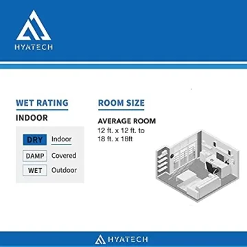 HYATECH 52 Inch Modern Ceiling Fan with Light Remote