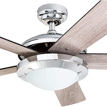HYATECH 52 Inch Modern Ceiling Fan with Light Remote