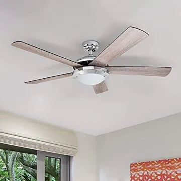 HYATECH 52 Inch Modern Ceiling Fan with Light Remote