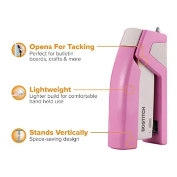 Compact Bostitch Stapler with No-Jam Technology