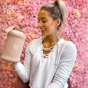 Durable 74 oz Gym Keg Sports Water Bottle with Handle