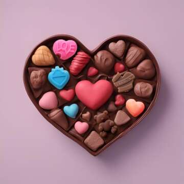 4PCS Valentines Day Mold Heart Shape Silicone Molds Valentine's Day Silicone Molds Non-Stick Baking ...