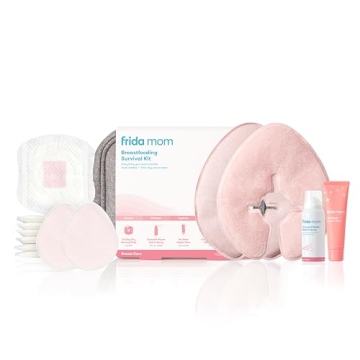 Frida Mom Breastfeeding Survival Kit, 13 Piece Gift Set for New Moms with Nursing Essentials