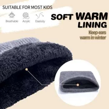 Kids Winter Knitted Infinity Scarf Neck Warmer Pink