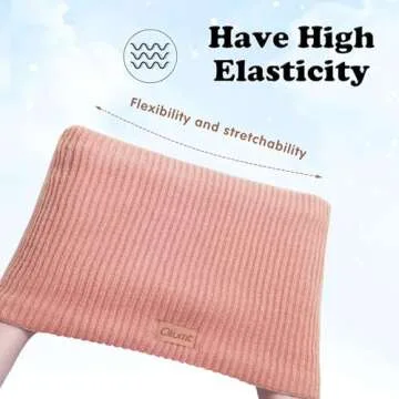 Kids Winter Knitted Infinity Scarf Neck Warmer Pink