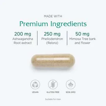 Vitanica Cortisol Relief Stress & Sleep Manager Supplement