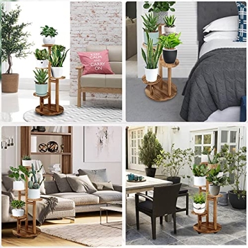 GEEBOBO 5 Tiered Tall Plant Stand for Indoor Use