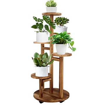 GEEBOBO 5 Tiered Tall Plant Stand for Indoor Use