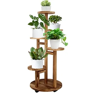 GEEBOBO 5 Tiered Tall Plant Stand for Indoor Use