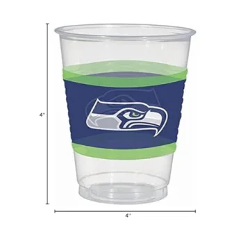Amscan Seattle Seahawks Party Cups 16 Oz Pack of 25