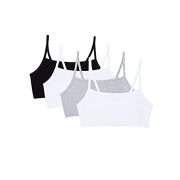 Fruit of the Loom Women's Cotton Sports Bra 4-Pack Comfort