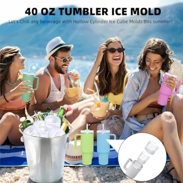 Tcamp Silicone Ice Cube Tray for Stanley Cups and Tumblers