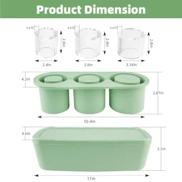 Tcamp Silicone Ice Cube Tray for Stanley Cups and Tumblers