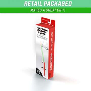 GoSports Down the Line Putting String Guide - 10 ft Alignment Aid