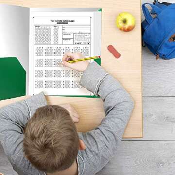 Bulk Colorful Paper Folders with Pockets Heavy Duty Wholesale Pocket Folders for 3 Ring Binder (50 Folders in 6 Colors)