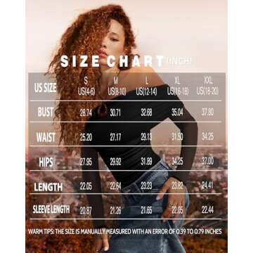 SAUNGKUAI Women's Off The Shoulder Long Sleeve Bodysuit