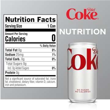 Diet Coke Mini-Can 7.5oz, 10 Pack - A Refreshing Tiny Treat
