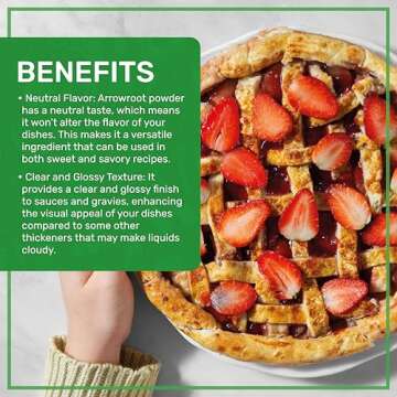 Jiva Organics Organic Arrowroot Flour (Powder) 2 Pound Bag - Raw, Non-GMO, Gluten Free