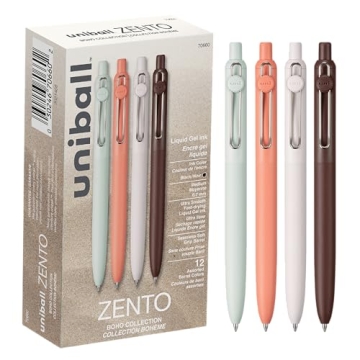 uni-ball Zento Gel Ink Rollerball Pens for Smooth Writing