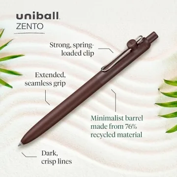 uni-ball Zento Gel Ink Rollerball Pens for Smooth Writing
