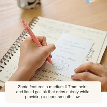 uni-ball Zento Gel Ink Rollerball Pens for Smooth Writing