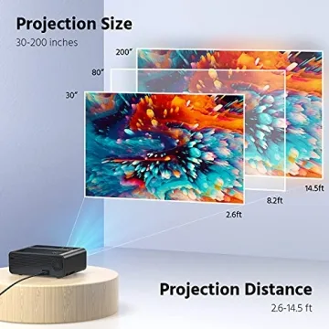 Xinteprid Mini Projector 1080P WiFi for All Devices