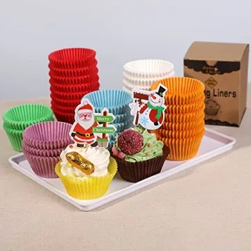 Brown Cupcake Liners - 200pcs Food-Grade Baking Supplies