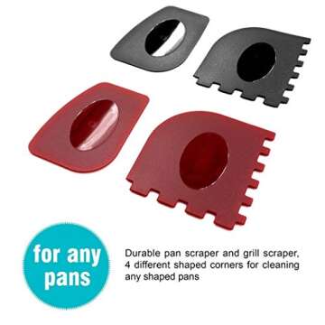 LIVEHITOP 9-Piece Cast Iron Cookware Cleaning Set