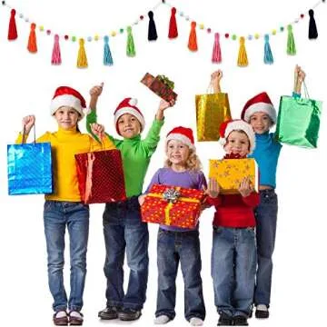 Syhood 3 Pcs Colorful Rainbow Boho Tassel Garland Pom Pom Classroom Garland Tassel Each 50'' Boho Decorative Banner for Baby Shower Kid Nursery Wall Decor Photography Prop(Rich Colors)