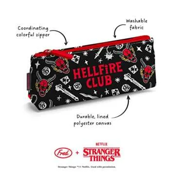 Genuine Fred Stranger Things Accessory Pouch - Hellfire Club