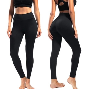 High Waisted Leggings for Women - Soft Athletic Tummy Control Yoga Pants for Cycling Dance Tights