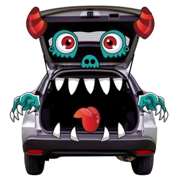 Rtudan Halloween Trunk or Treat Car Decorations Kit - Fun, Durable Outdoor Decor