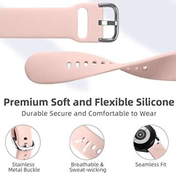 DaQin 10 Pack Bands Compatible with Samsung Galaxy Watch 7/6/5/4 40mm 44mm/Watch 6 Classic 43mm 47mm...