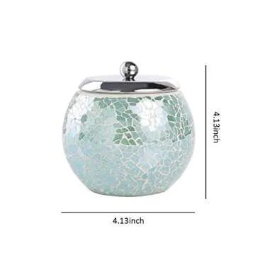 Whole HOUSEWARES 4-Piece Mosaic Bathroom Accessory Set