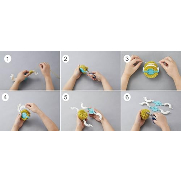 Clover Pom-Pom Maker Set for Creative Crafting Fun