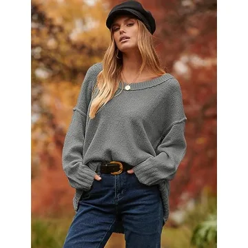 Cozy ANRABESS Women's Oversized Sweater for Fall